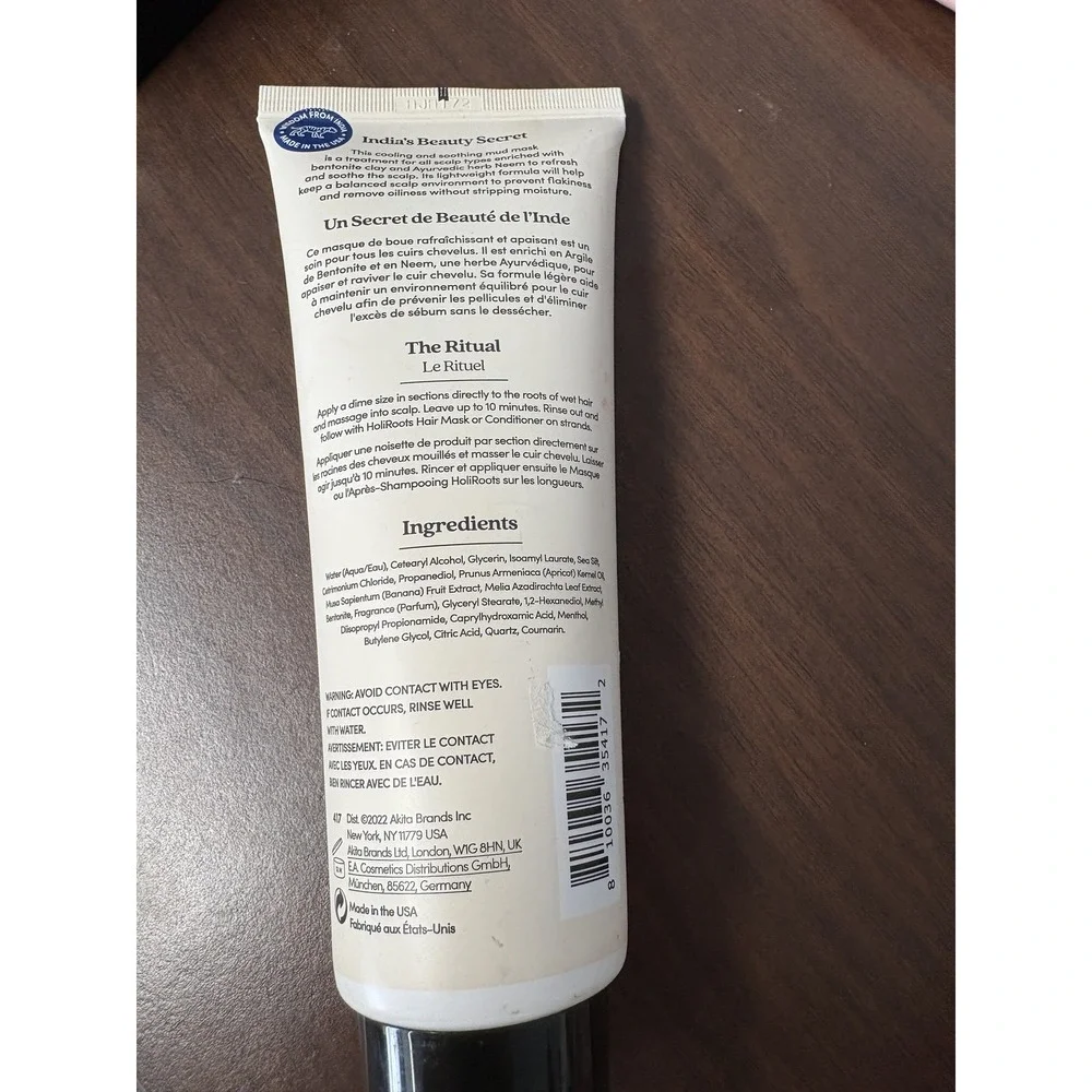 Fable & Mane SahaScalp Cooling Scalp Mud Mask 8 fl oz 177 ml Made in USA Haircar